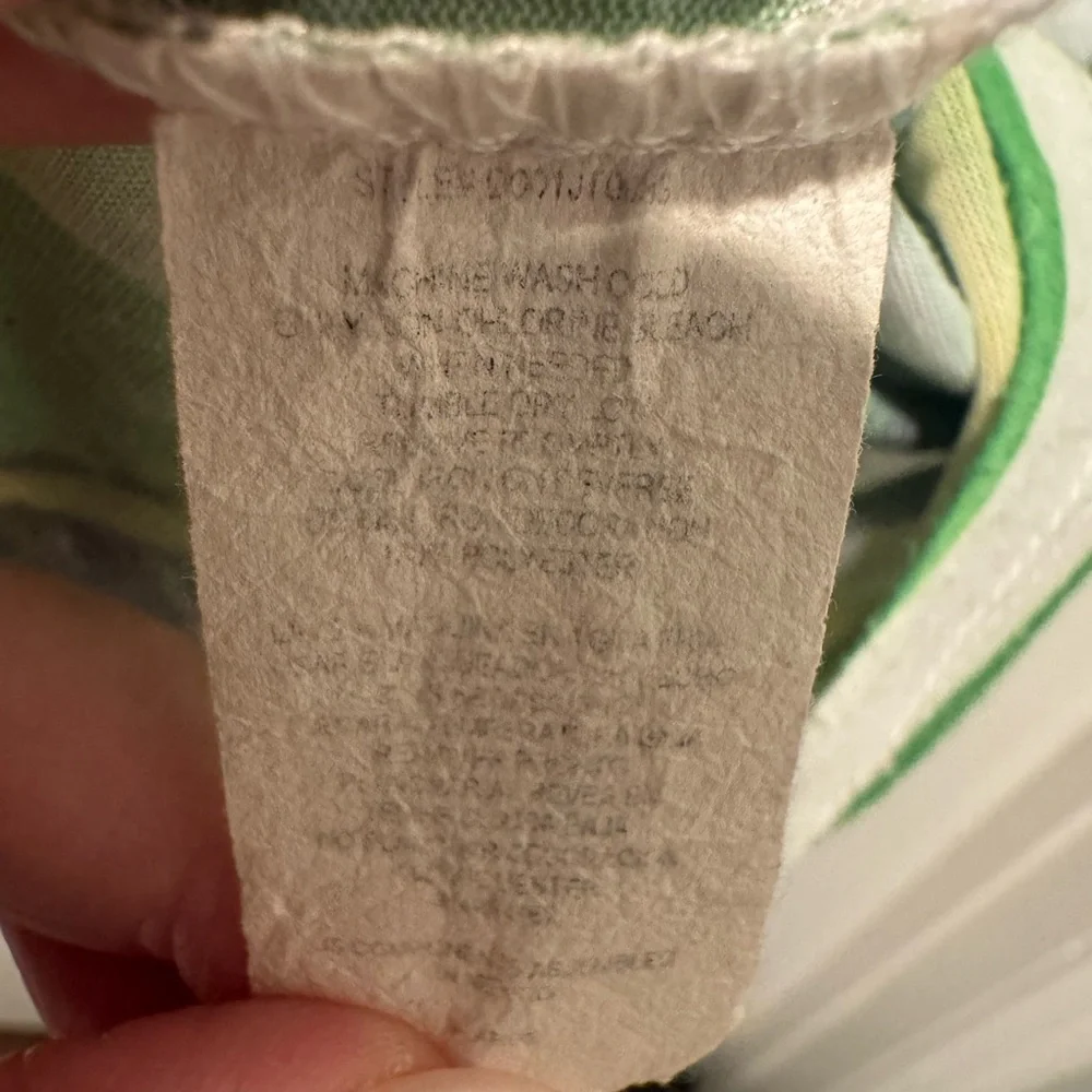 Disney Parks Green & White Striped Mickey and Minnie Graphic Vintage Tee Size XL - Picture 7 of 11